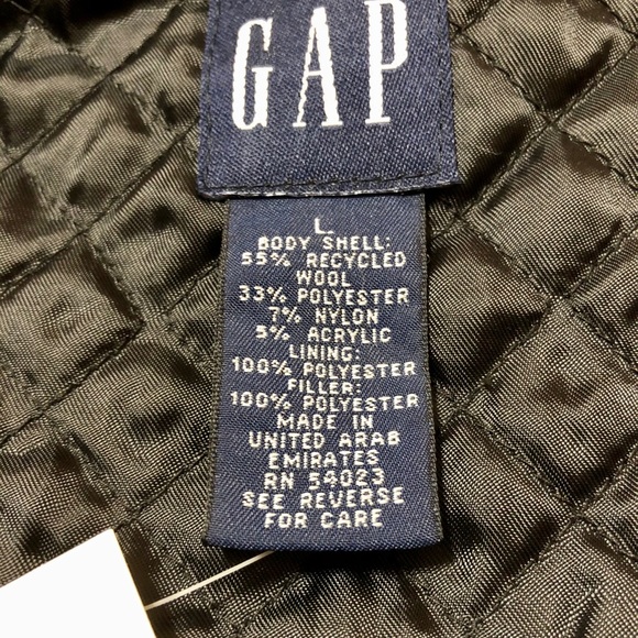 NWT - Gap Women’s Navy Wool Jacket w/Fur Collar- L - Picture 9 of 13